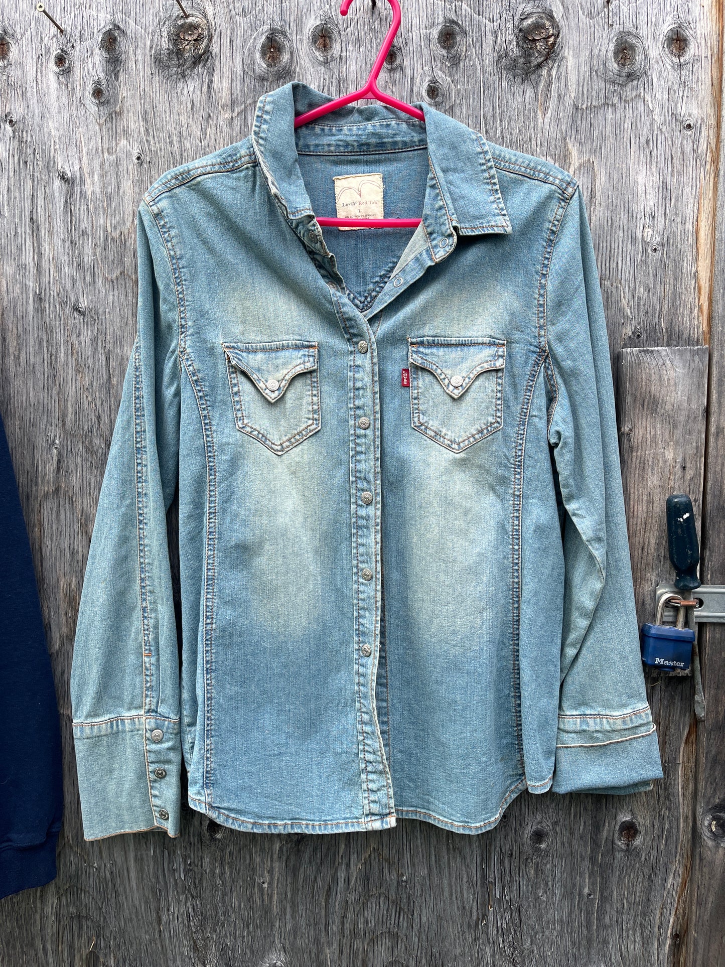 Large Levi has stains- have not tried to wash