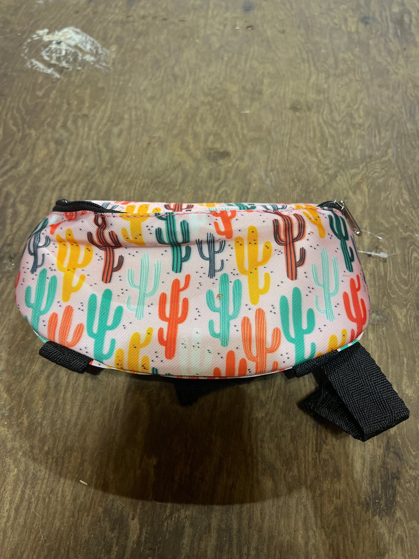 Pink cactus saddle sac