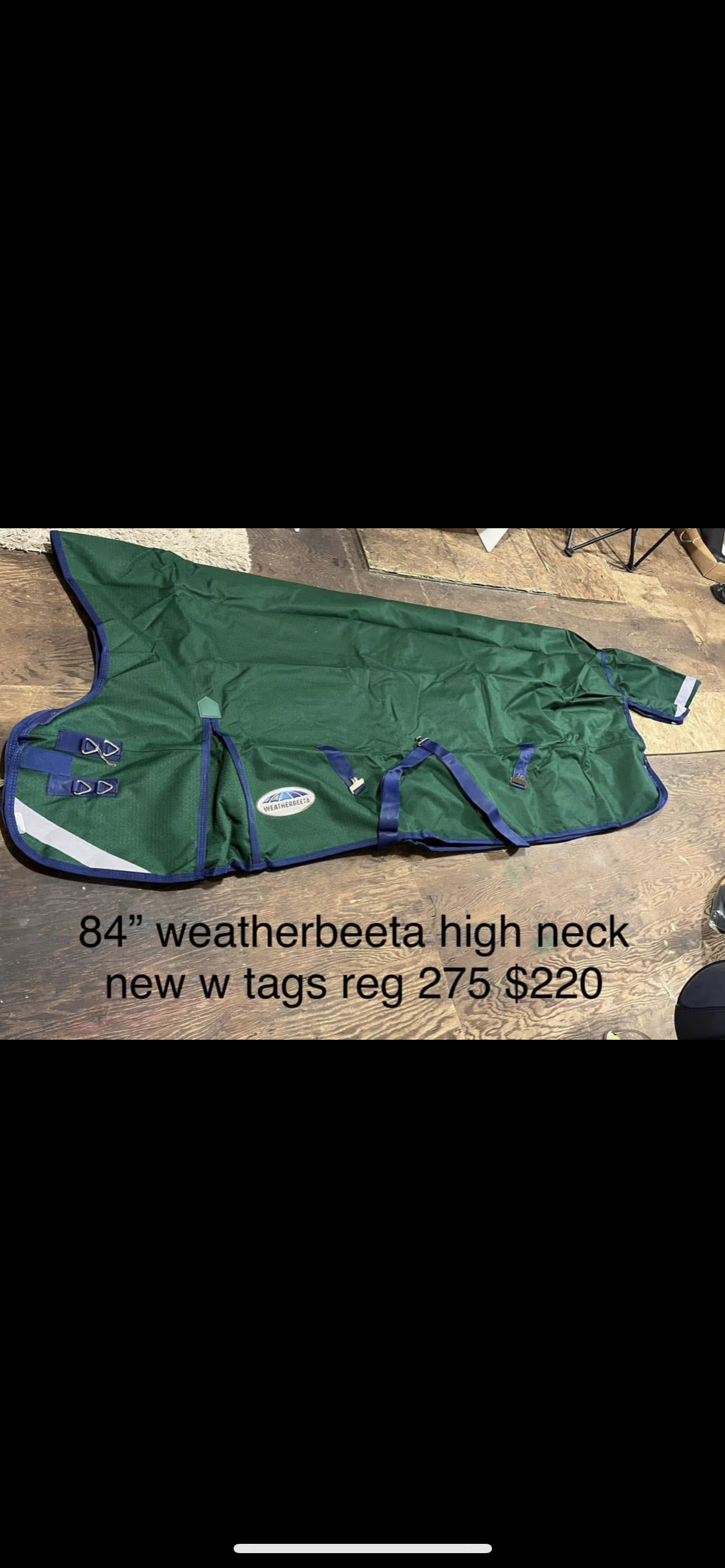 84” high neck weatherbeeta rainsheet new *& save the tax!