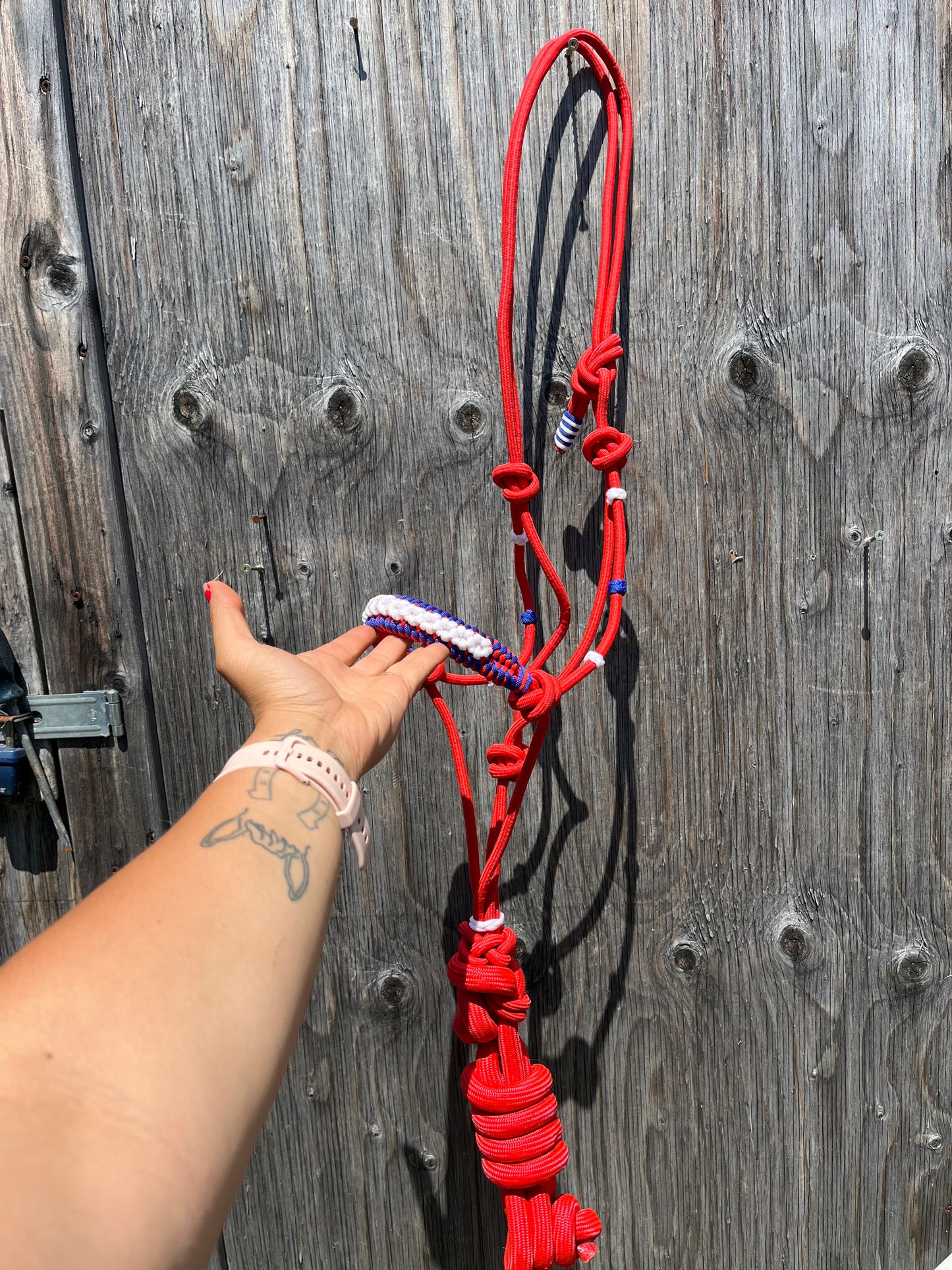 Rope halter and lead sets 4 colors