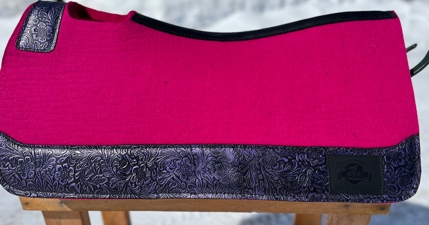 Pink with purple filigree 30 x 7/8