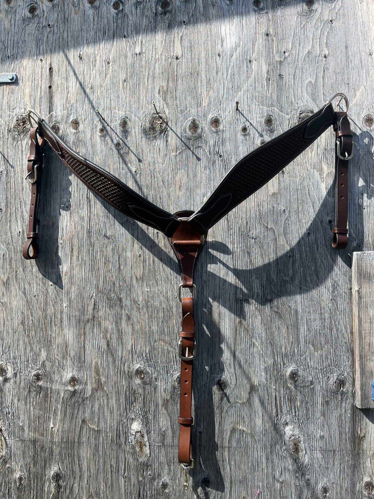 Dark oil working breastplate