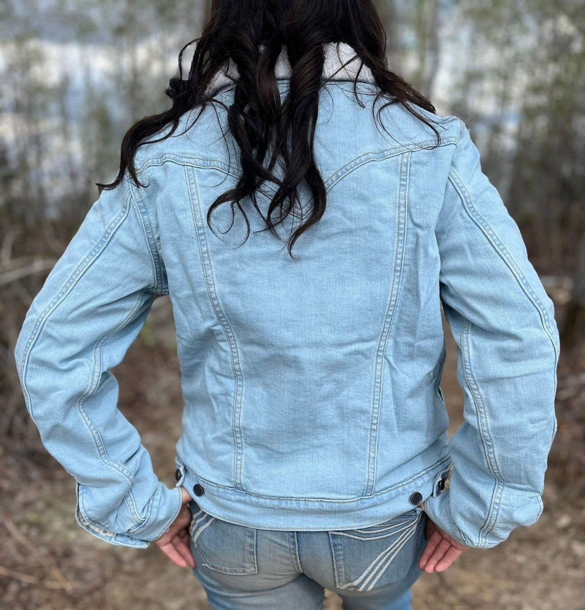Wrangler Sherpa lined denim jacket -Large
