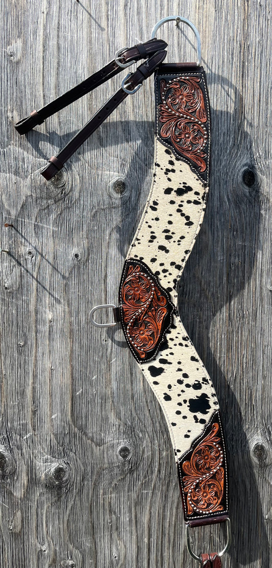 Hair on cowhide tripping collar