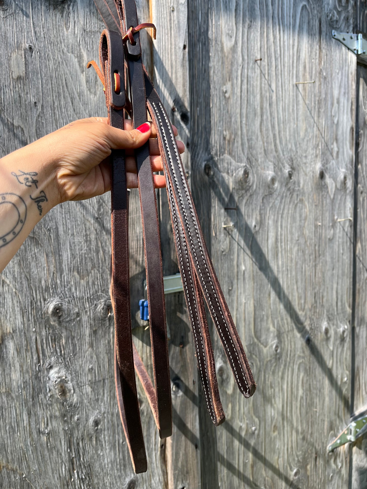 Weighted end split reins