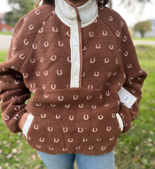 Wrangler chocolate horseshoe Sherpa
