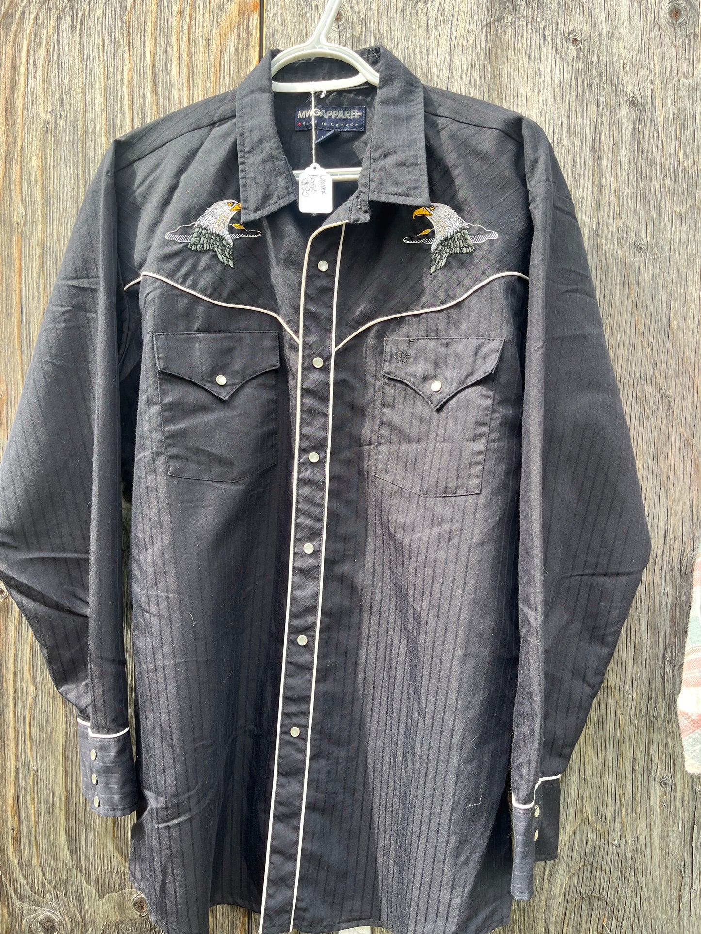 Large unisex black long sleeve