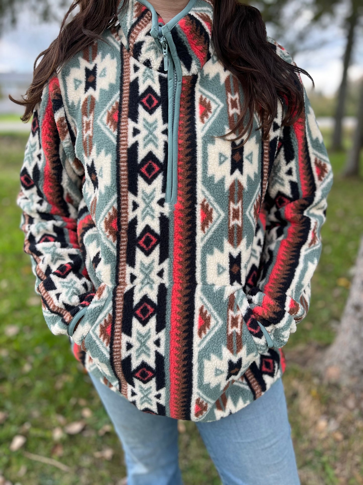 Wrangler Sherpa quarter zip