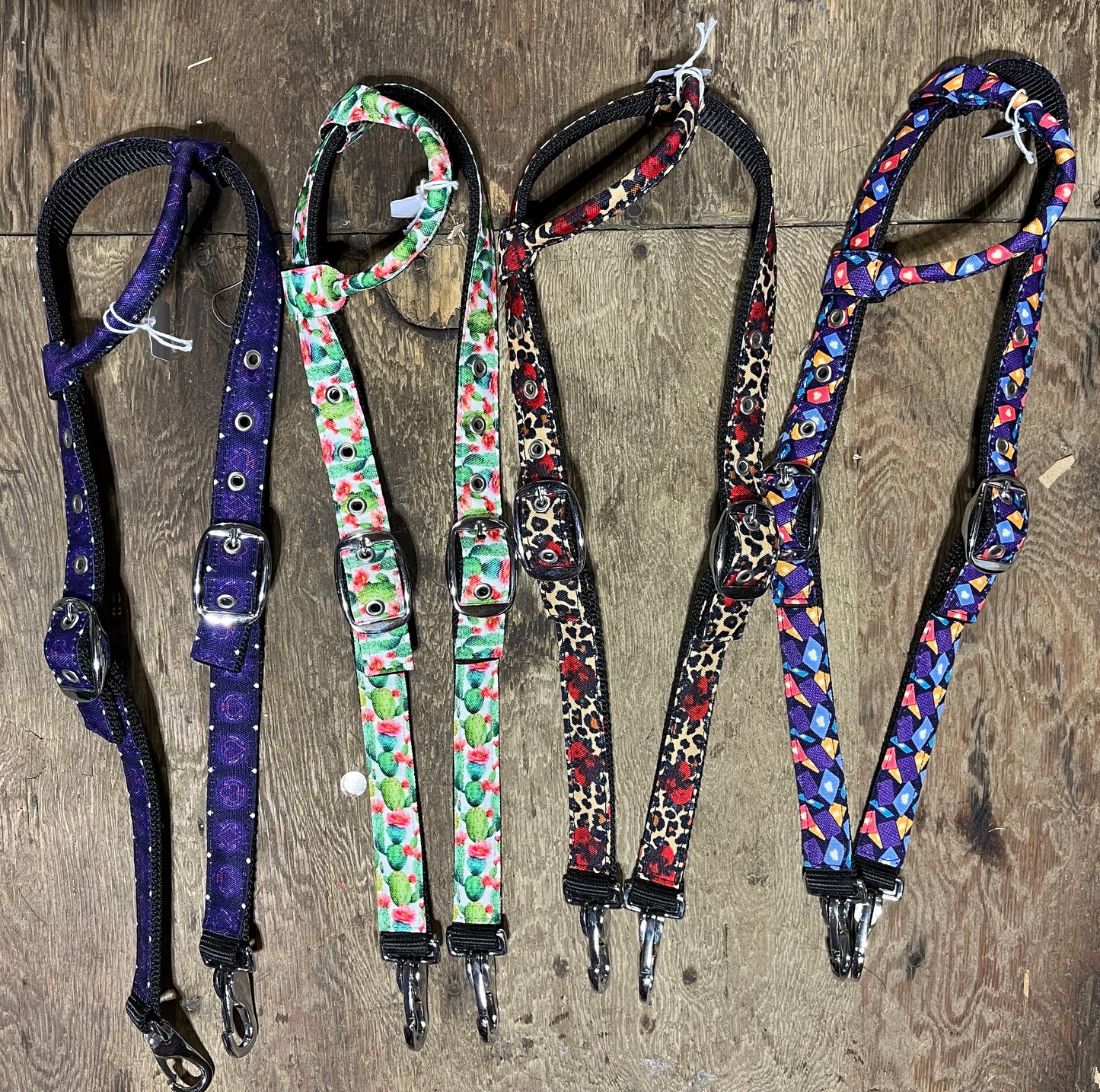 Quick change nylon headstalls with snaps