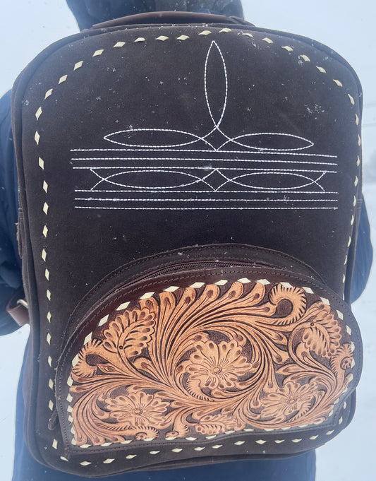 Boot stitch backpack