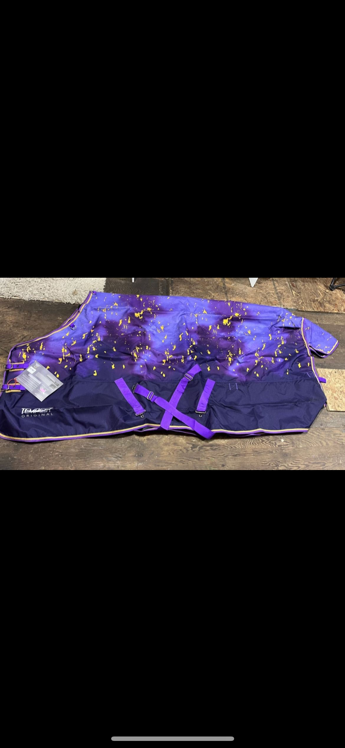 57” amethyst print rainsheet