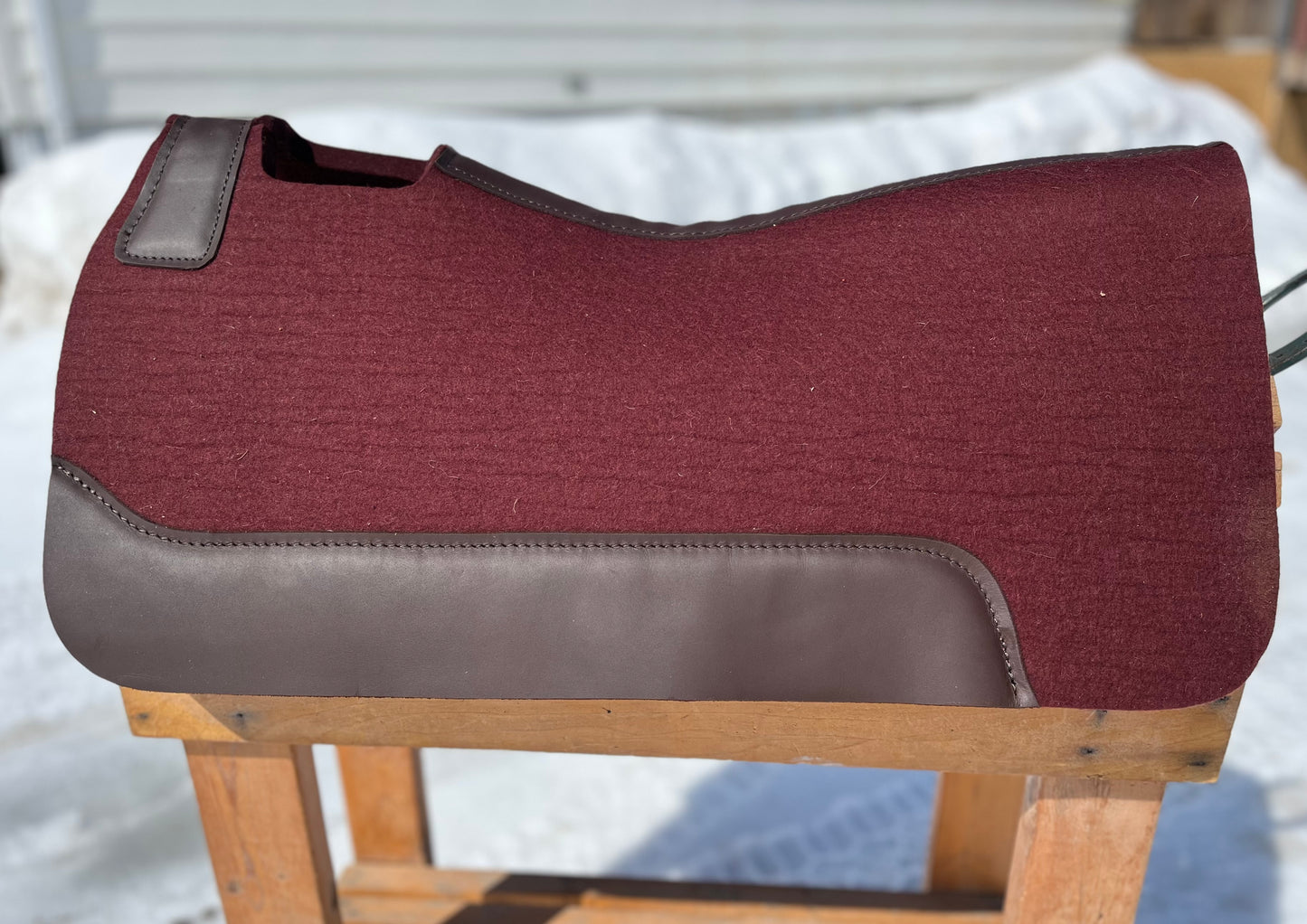 Brown wool pad 30 x7/8