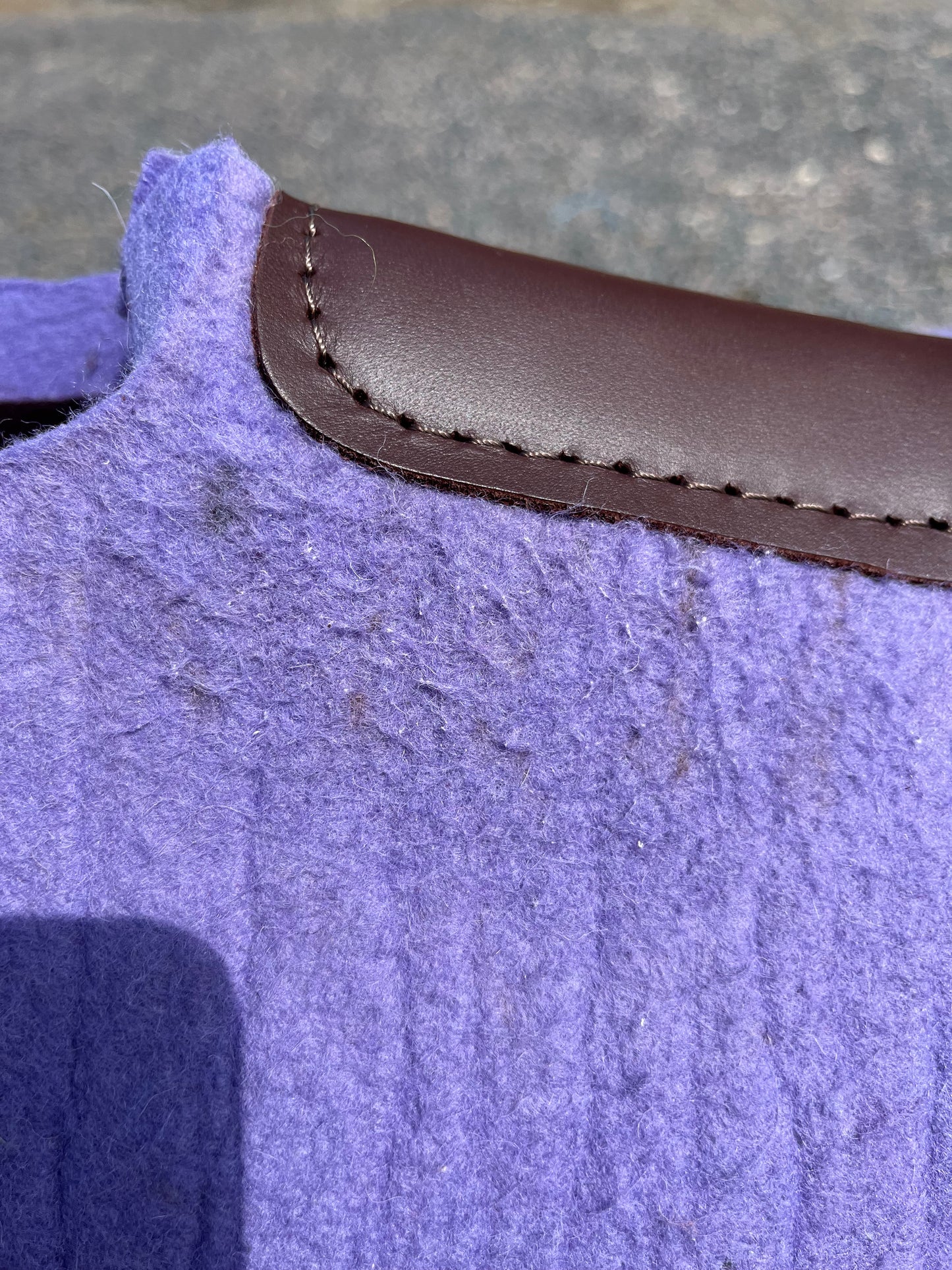 Lavender designer pad 30x3/4 *Please note discounted as has small lines that will not be seen under saddle* note second photo