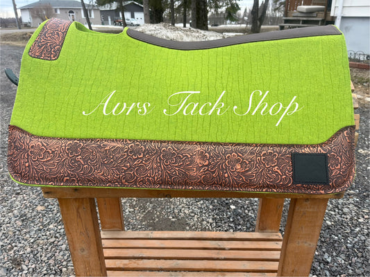 Lime with Brown Floral 30 x 7/8
