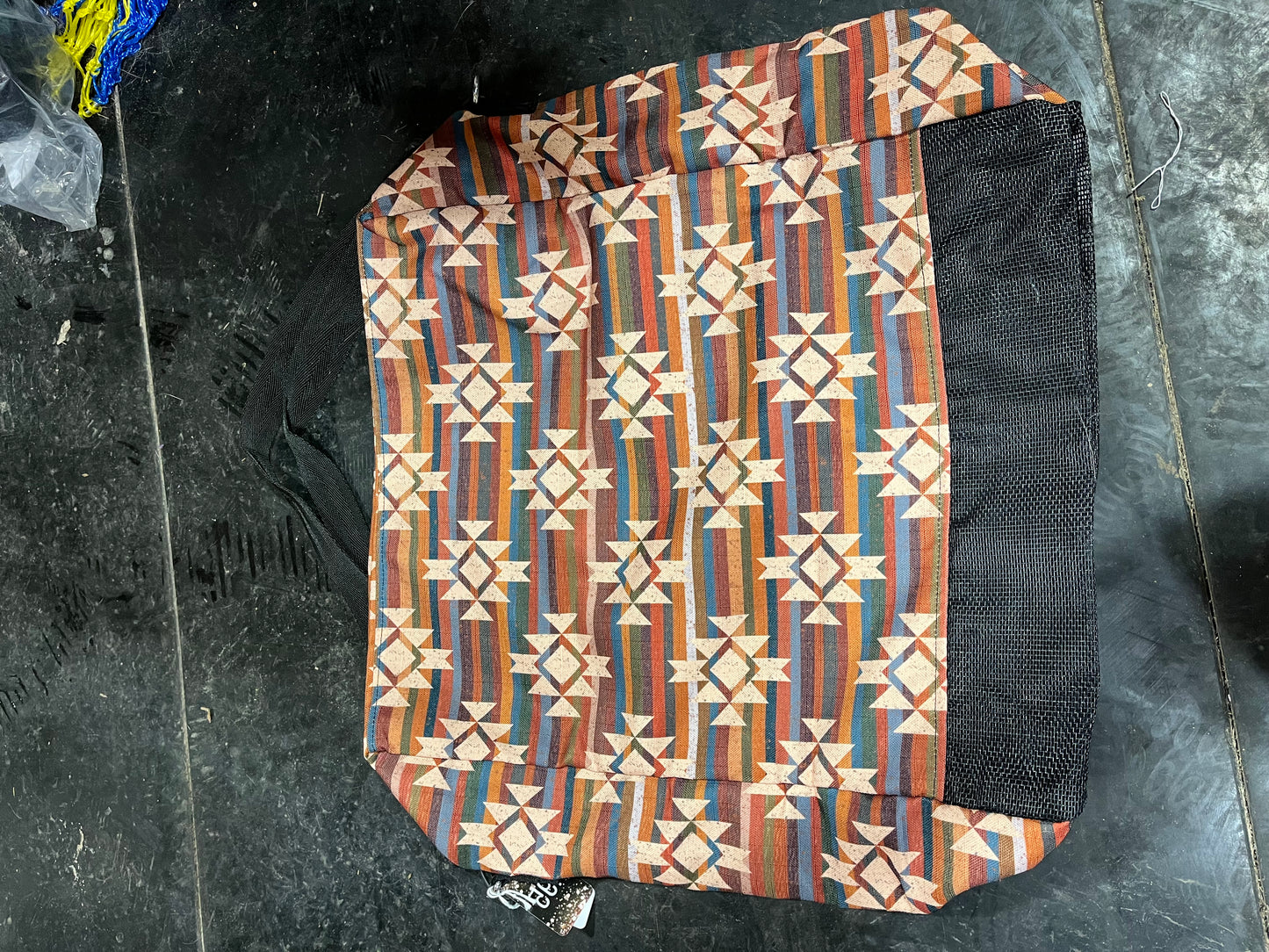 Multipurpose Aztec tote bag/ sport boot bag