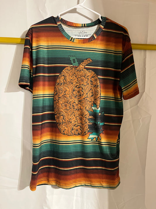 Pumpkin Aztec tee unisex sizing roomy fit
