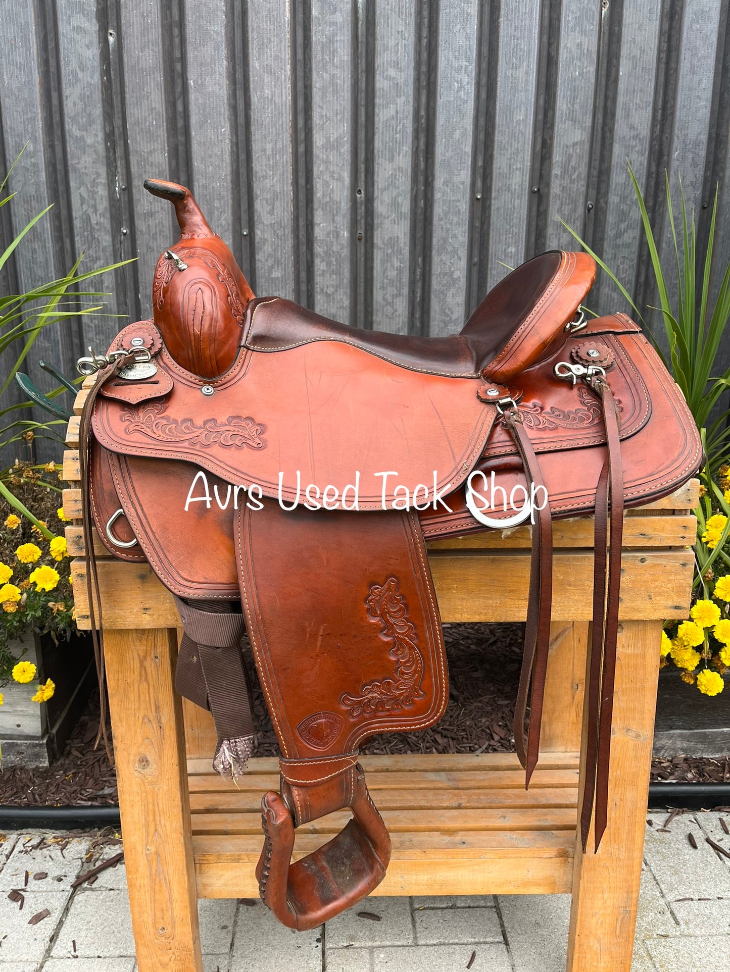 17” Tex Tan Tex flex tree trail saddle