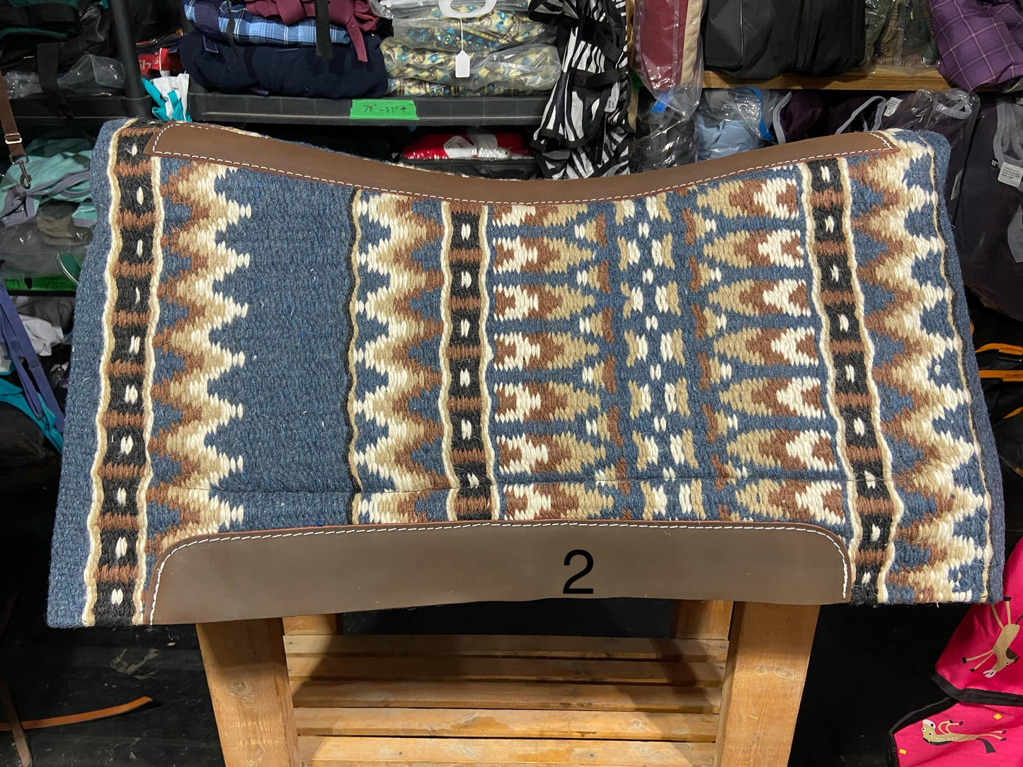 Wool top saddle pads
