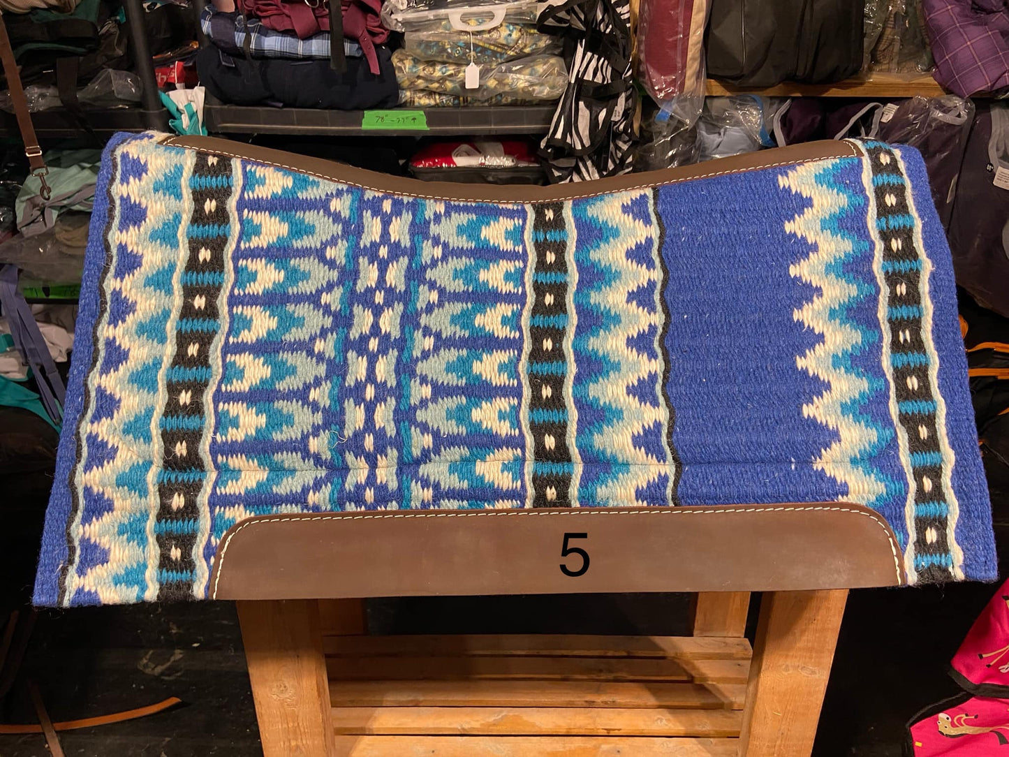 Wool top saddle pads