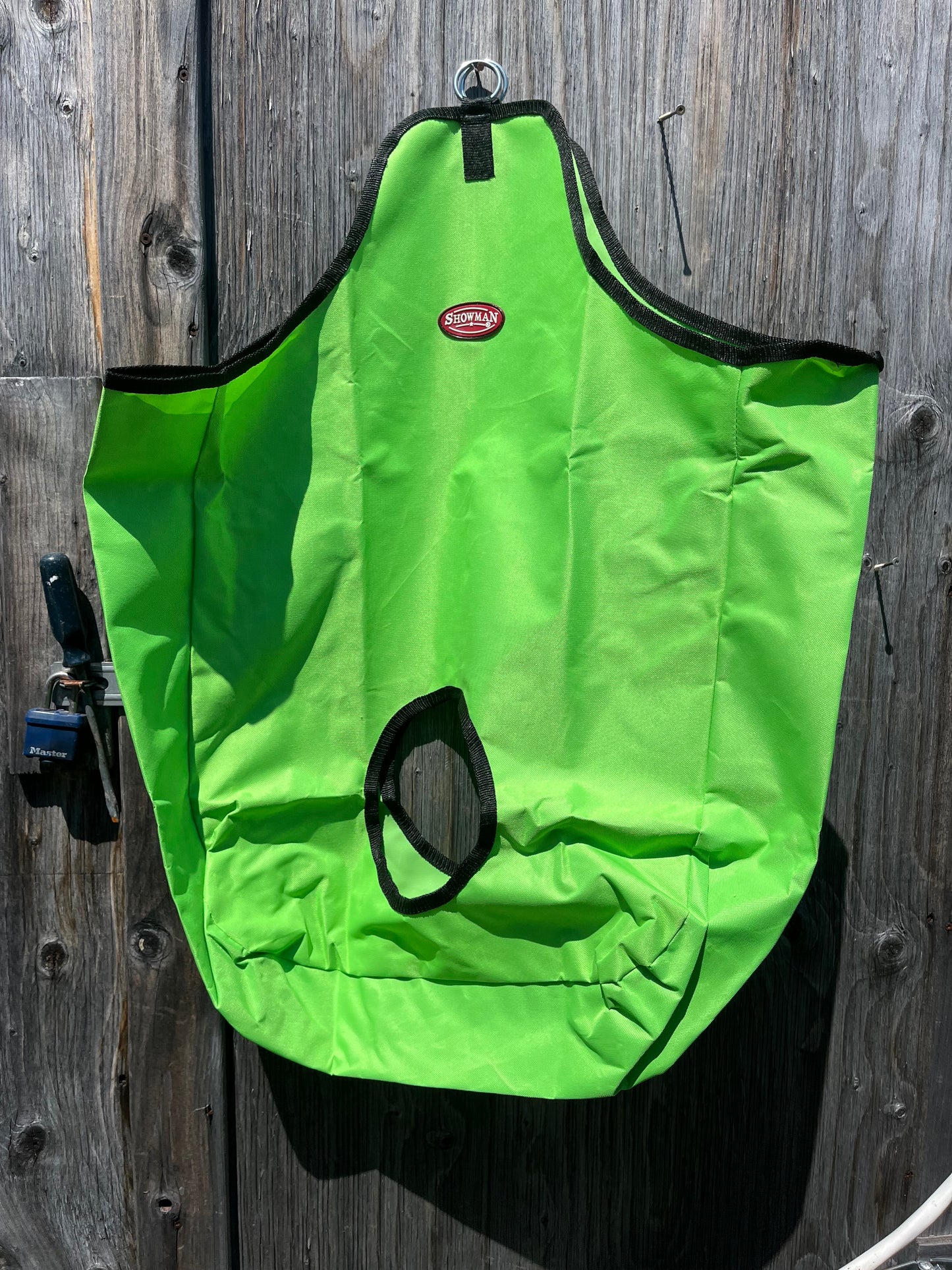 Double hole opening hay bags
