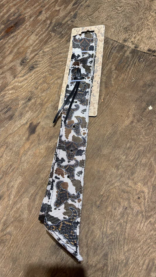 Cow steer latigo and off billet set