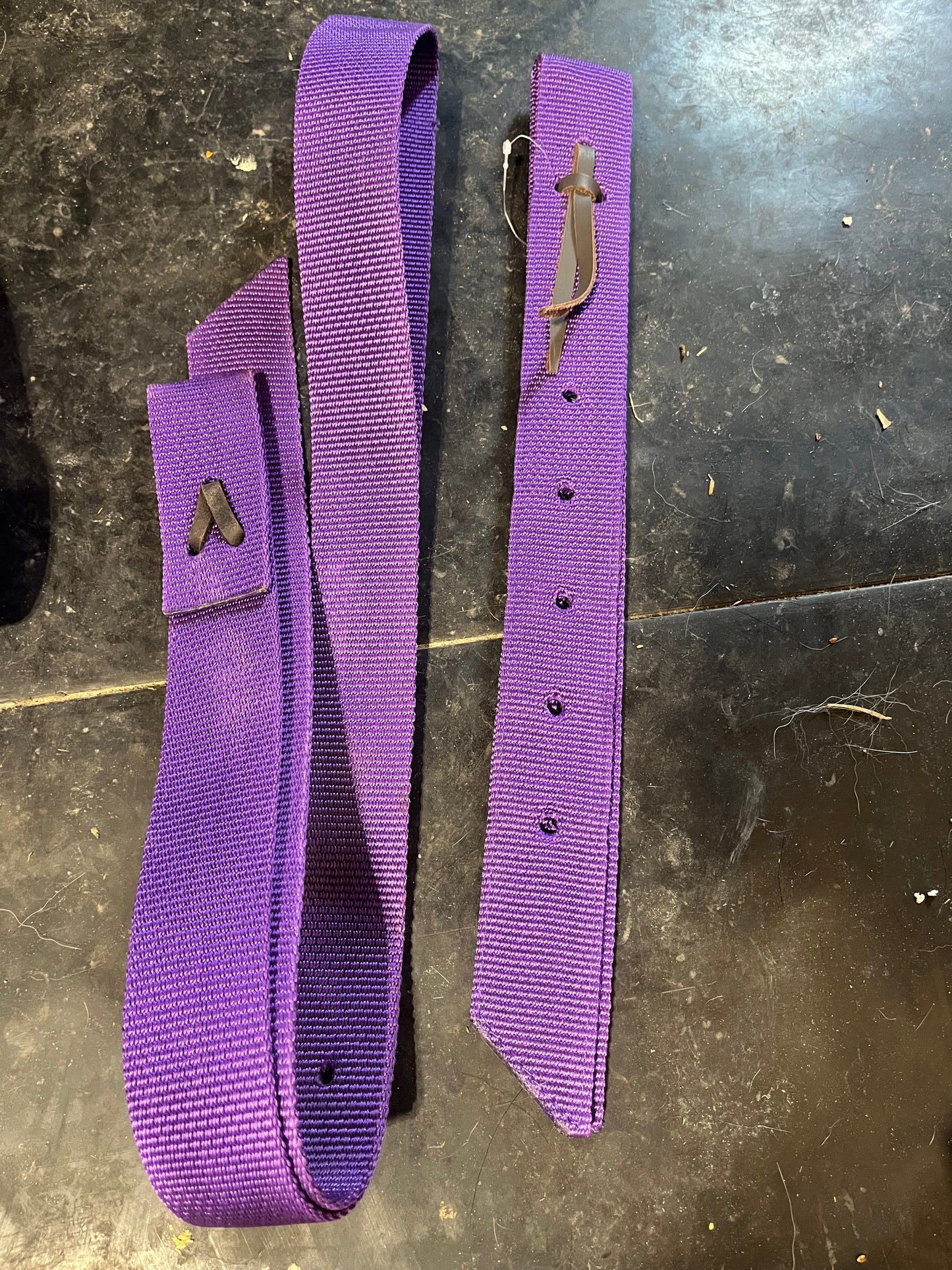 Purple latigo and off billet set