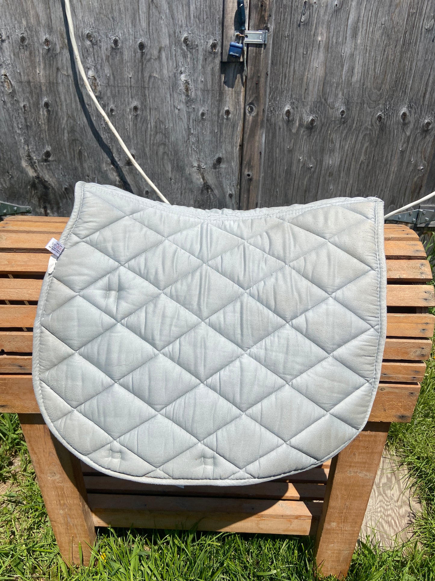 Baby blue English pad with trim