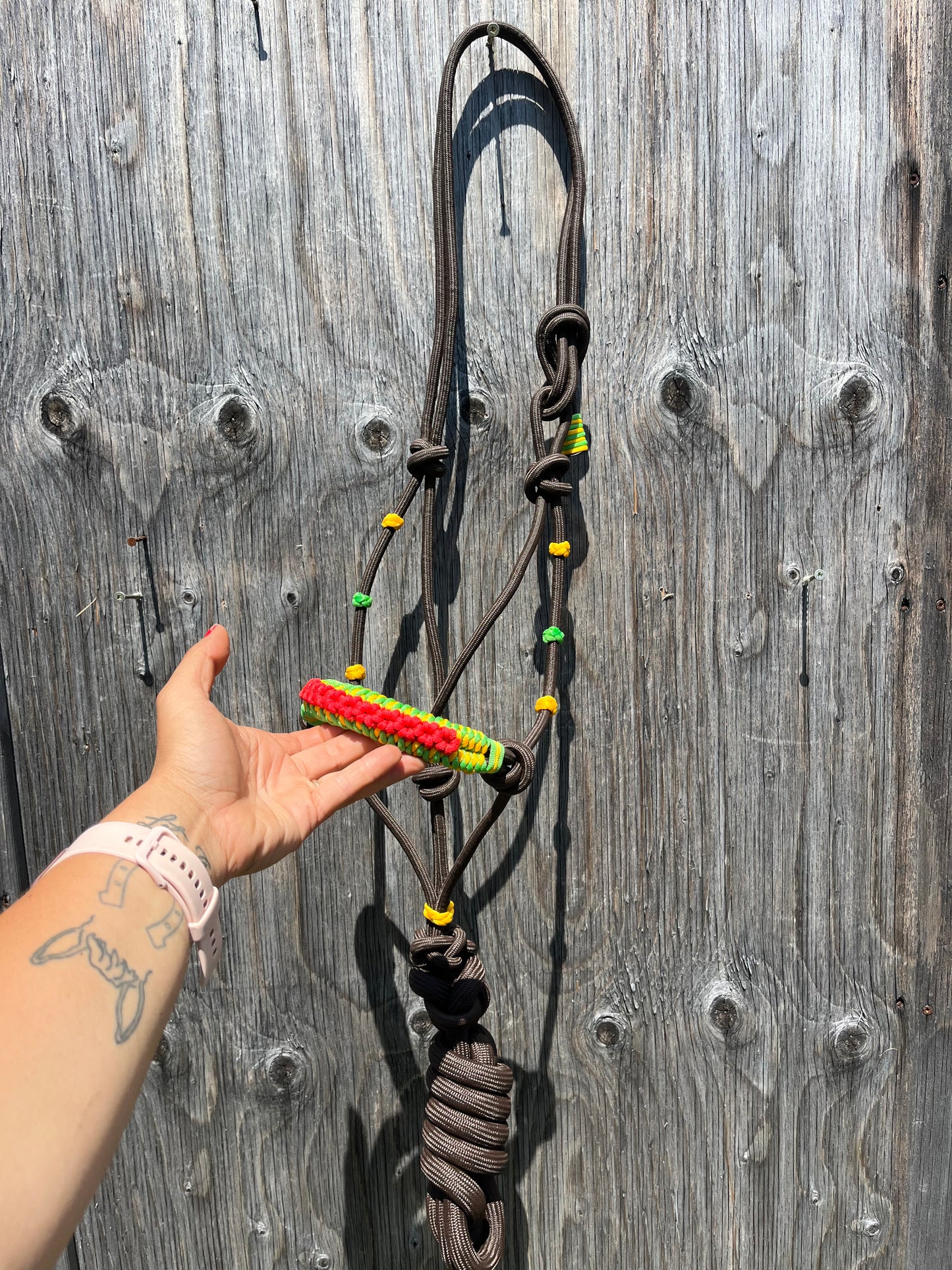 Rope halter and lead sets 4 colors