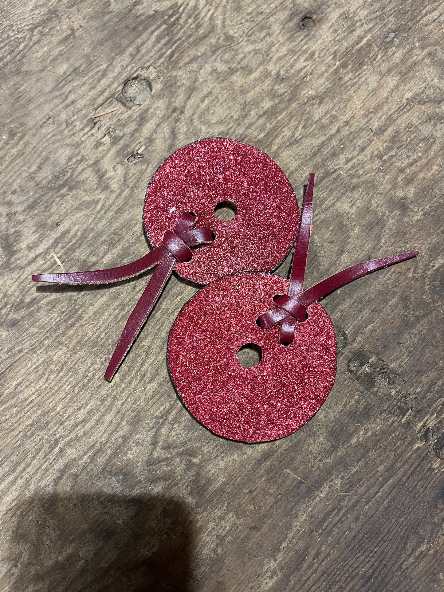 Red glitter bit guards