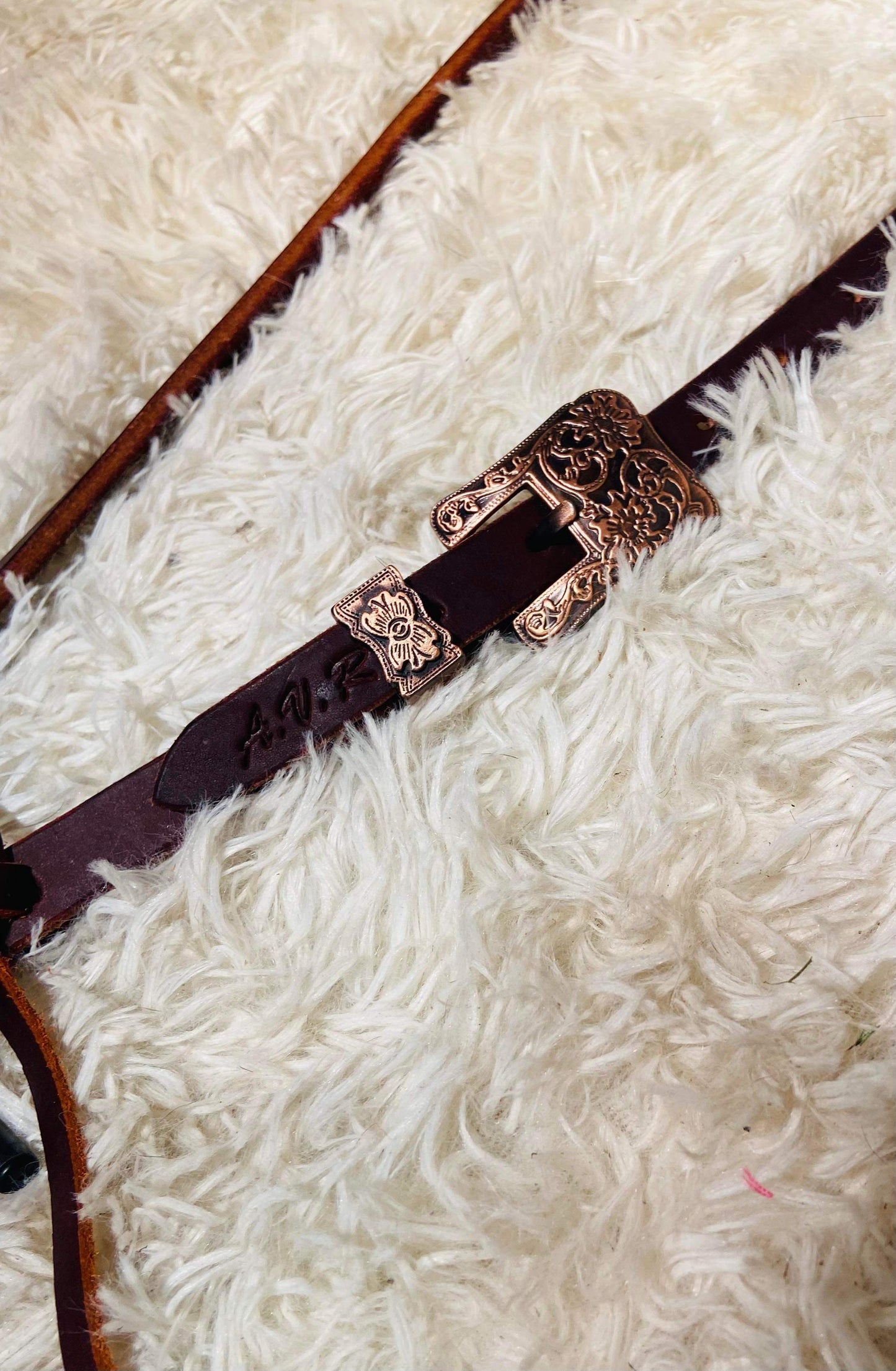 Fancy buckle One ear headstall Herman oak