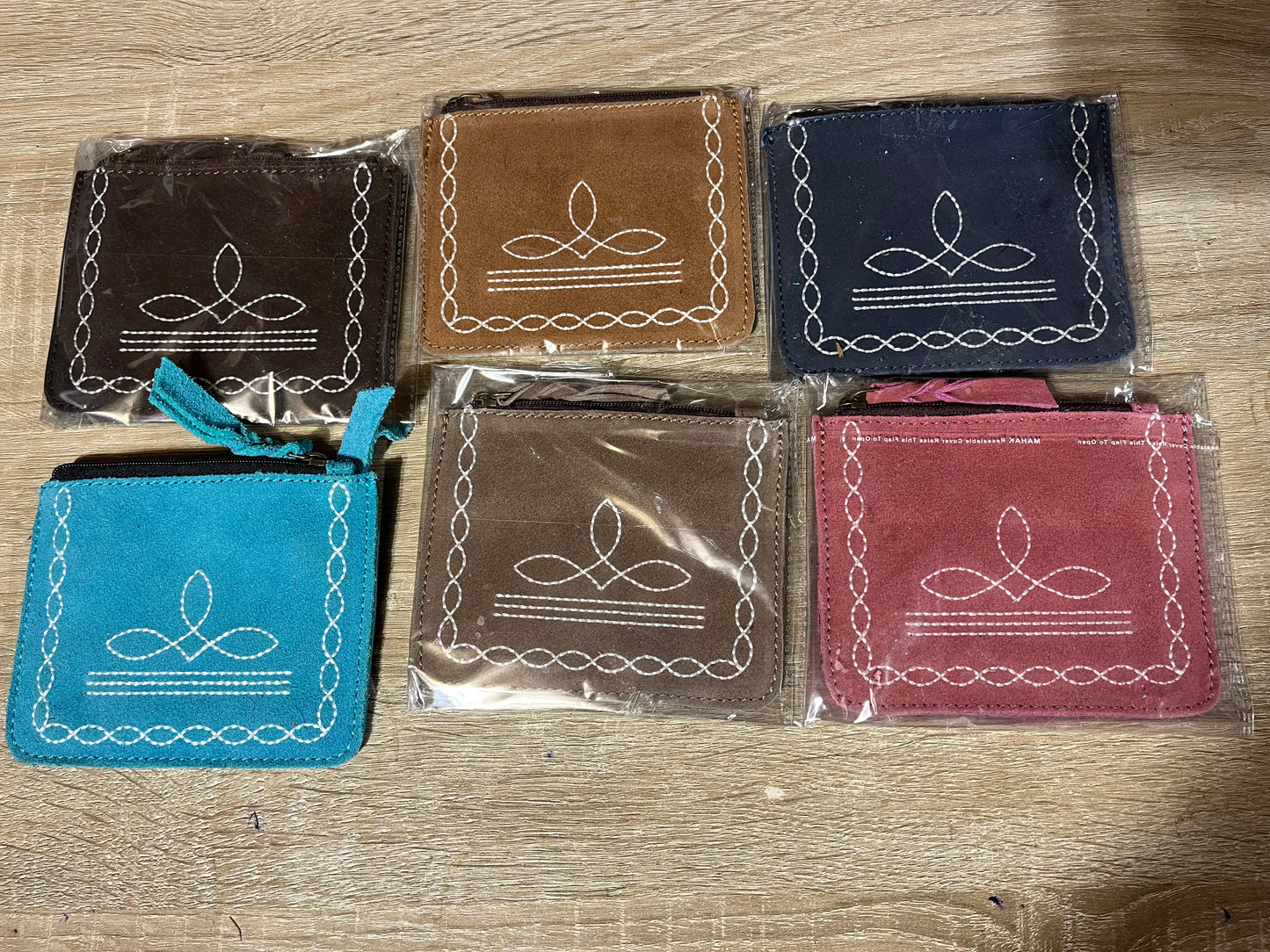 Boot stitch card card / coin pouch