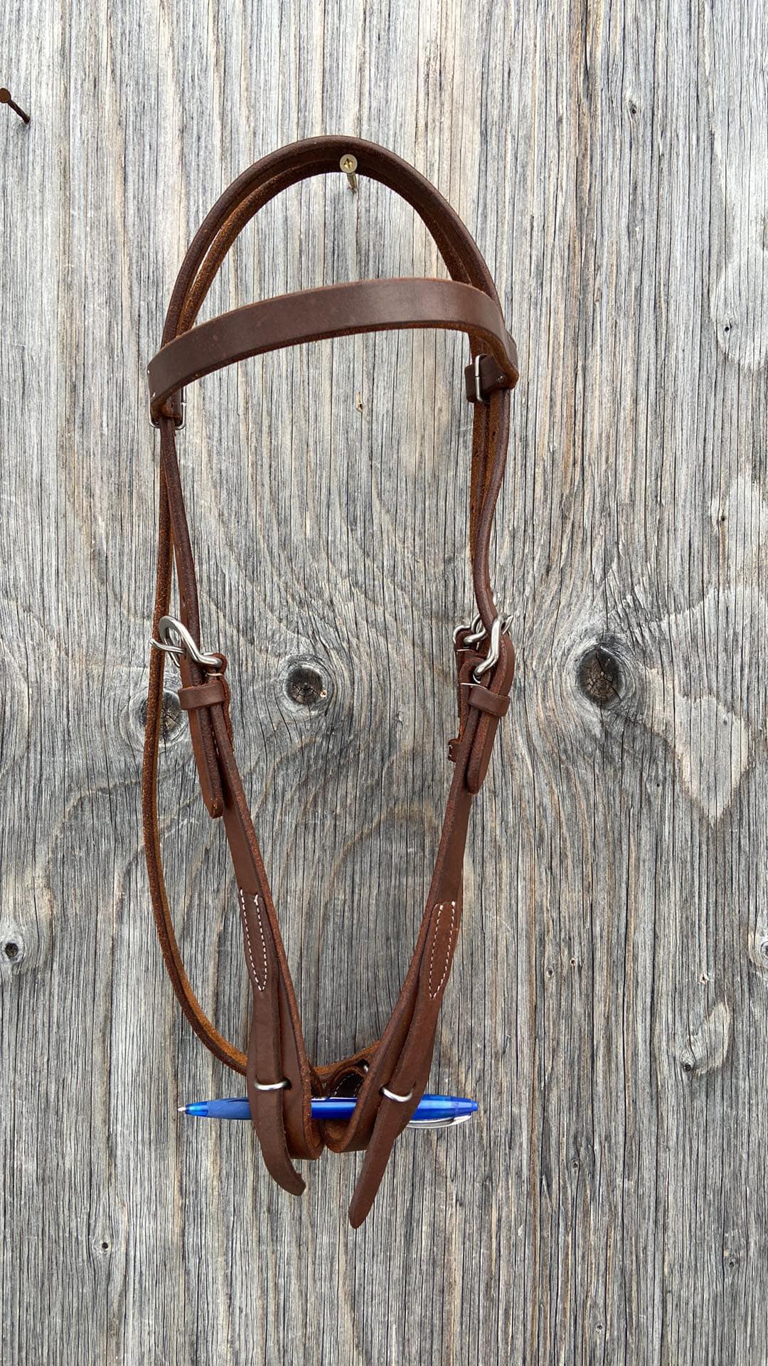 Quick change browband headstall oiled & soft