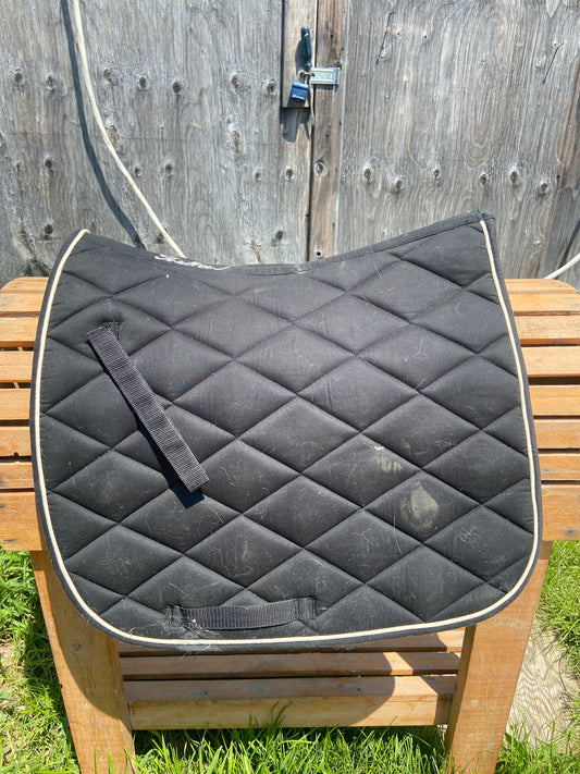 Full dressage black pad