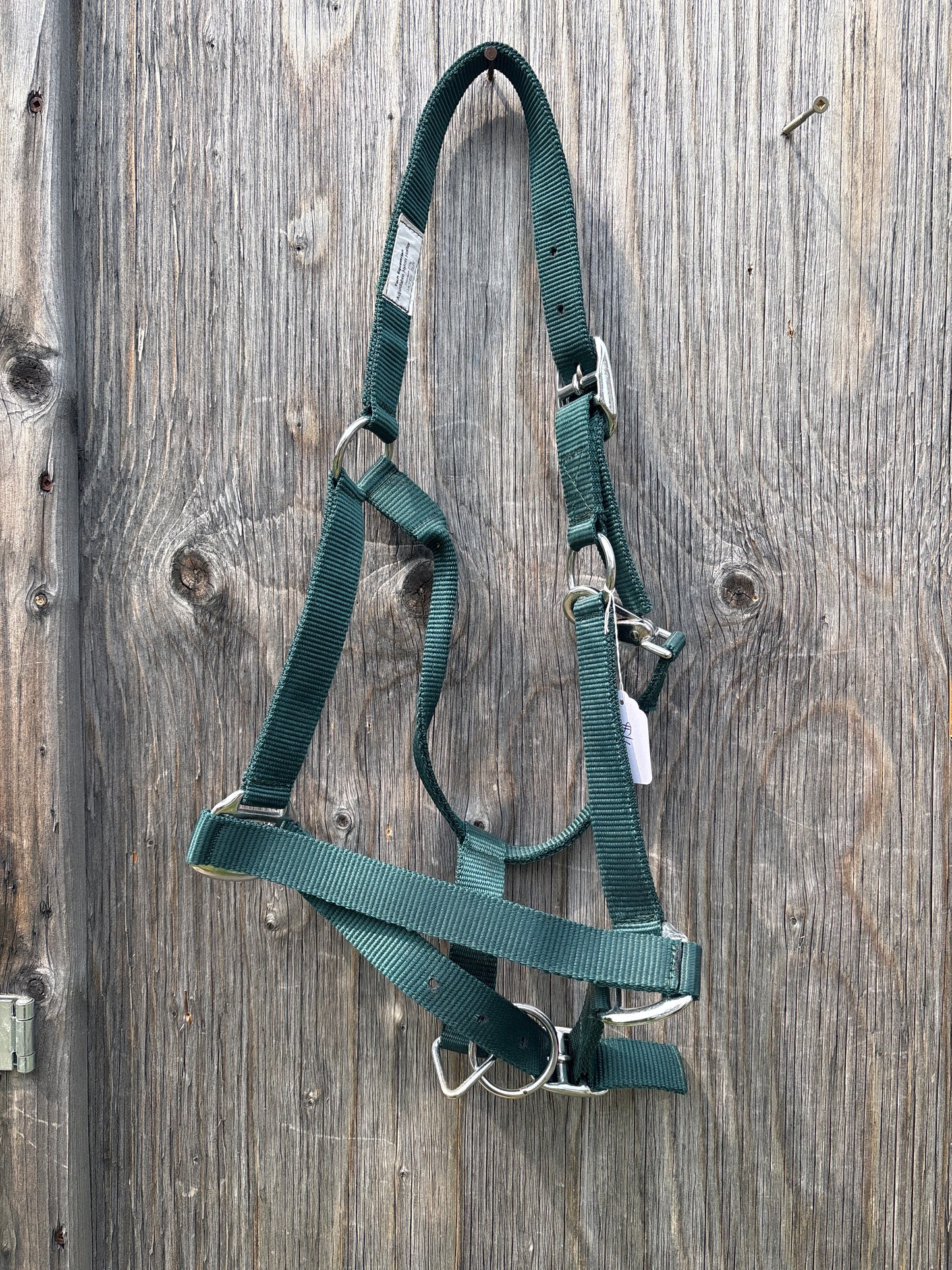 Double ply hunter green halters