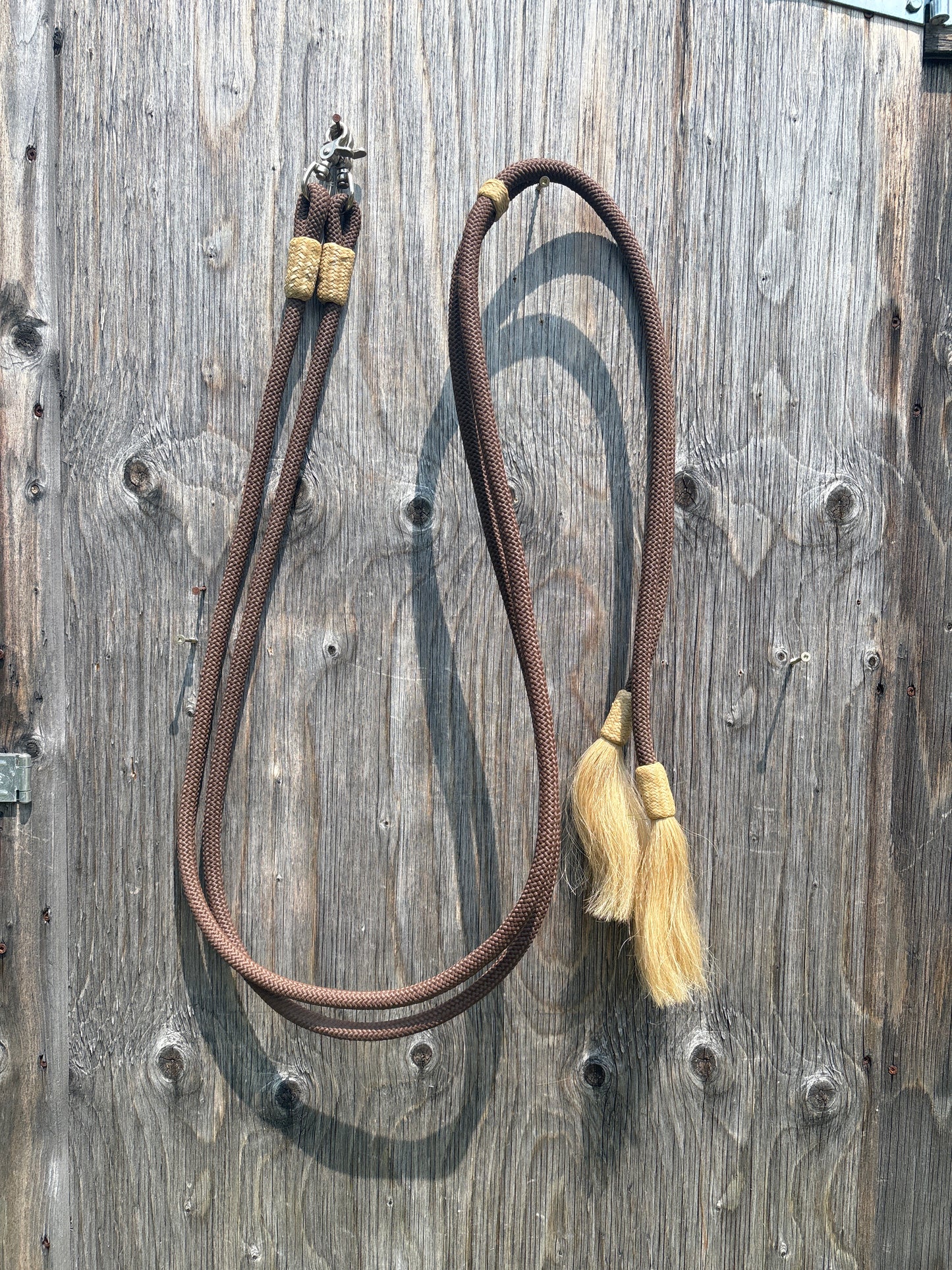 Hair end reins with snaps
