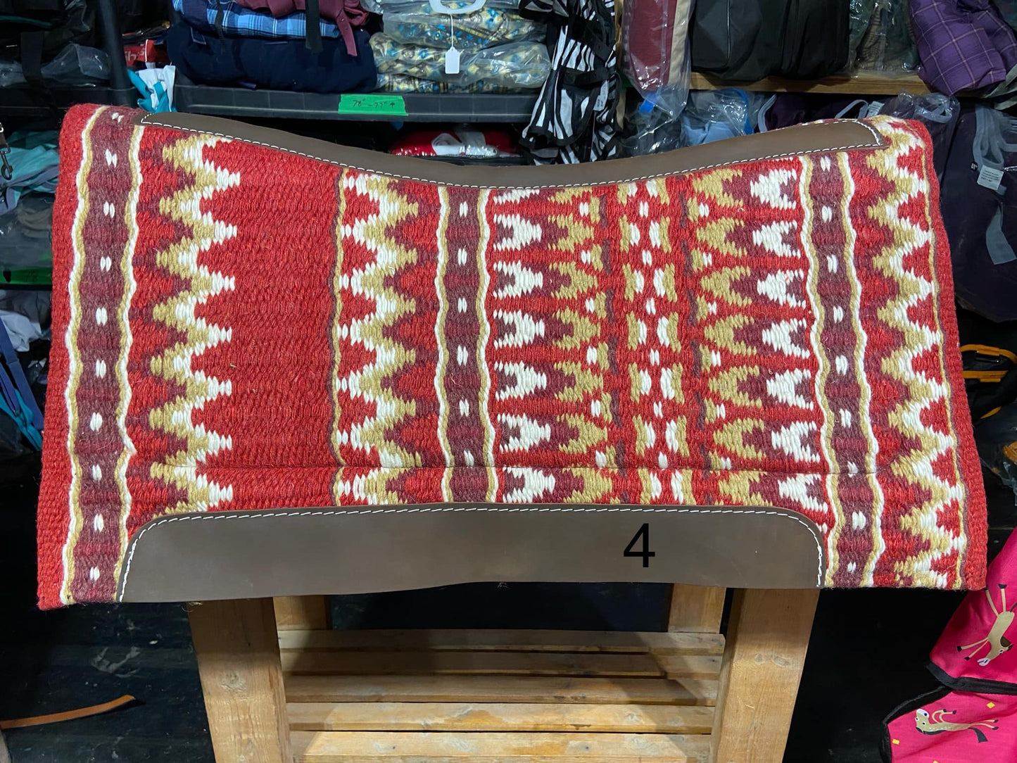 Wool top saddle pads