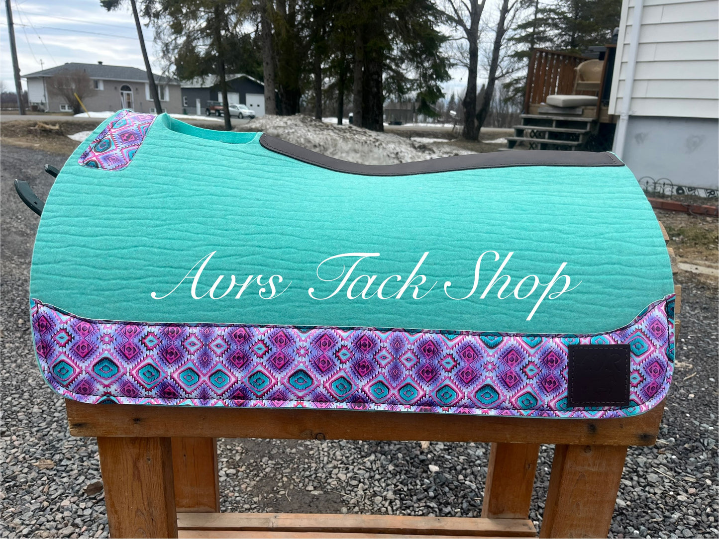 Mint Teal Pink Aztec 30 x 7/8