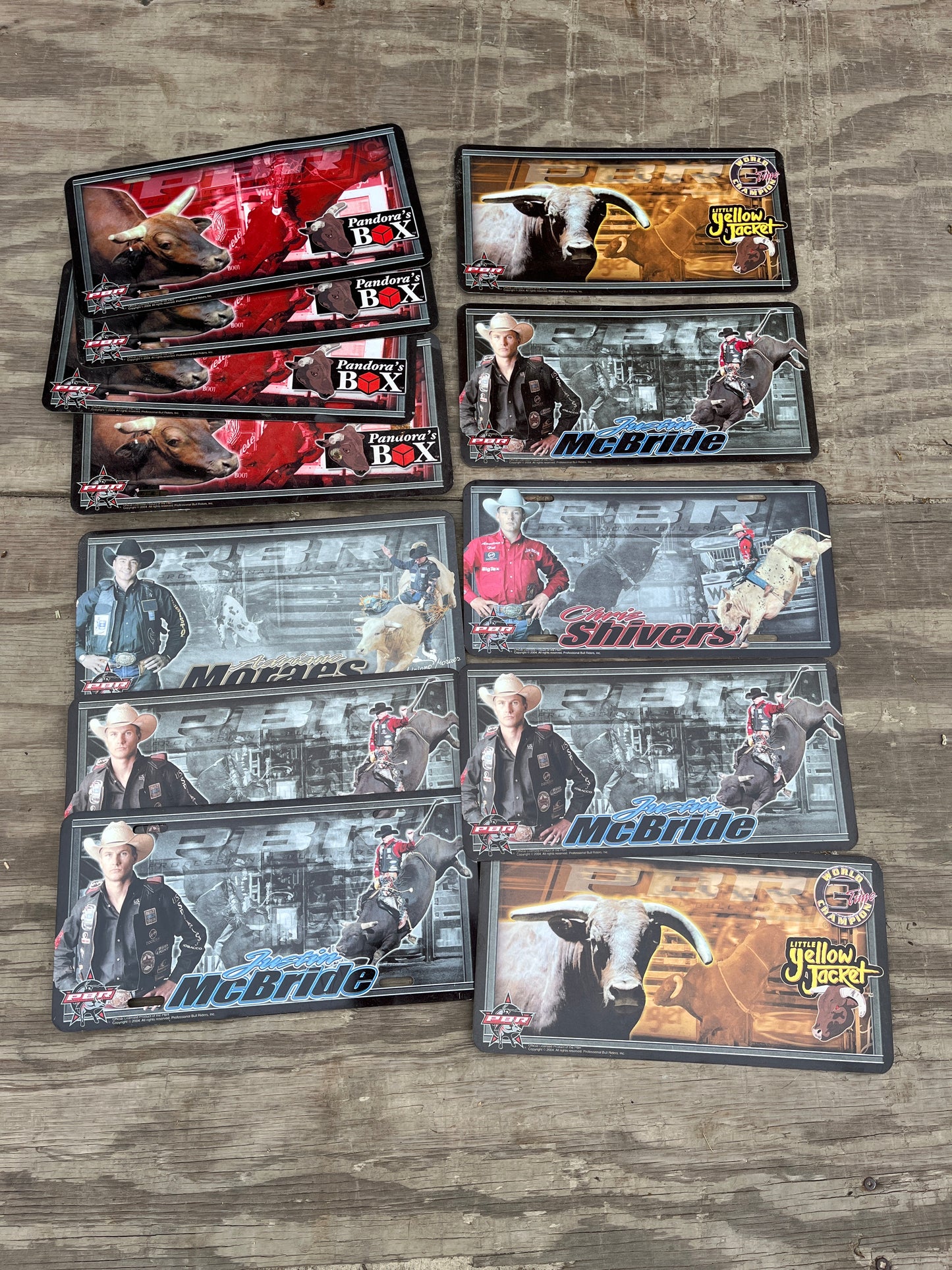 Pbr collectable license plates lot of 11 apparently normally sell for 15-25 ea +