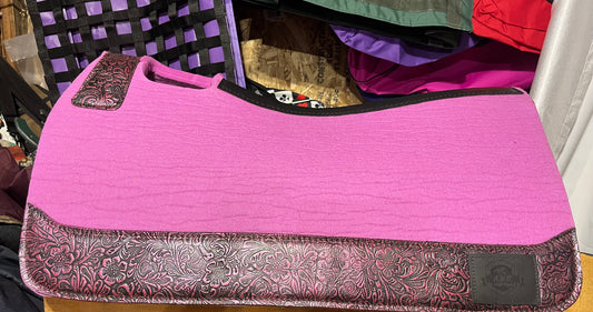 Pink floral tooled 30 x 7/8