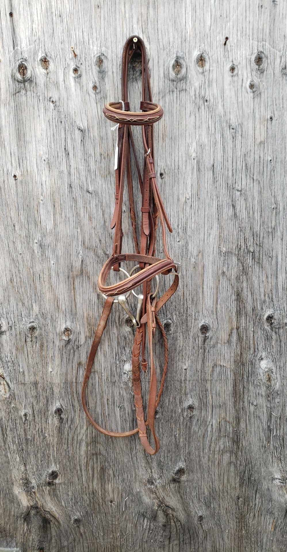 Paris fancy stitched bridle with bit and reins