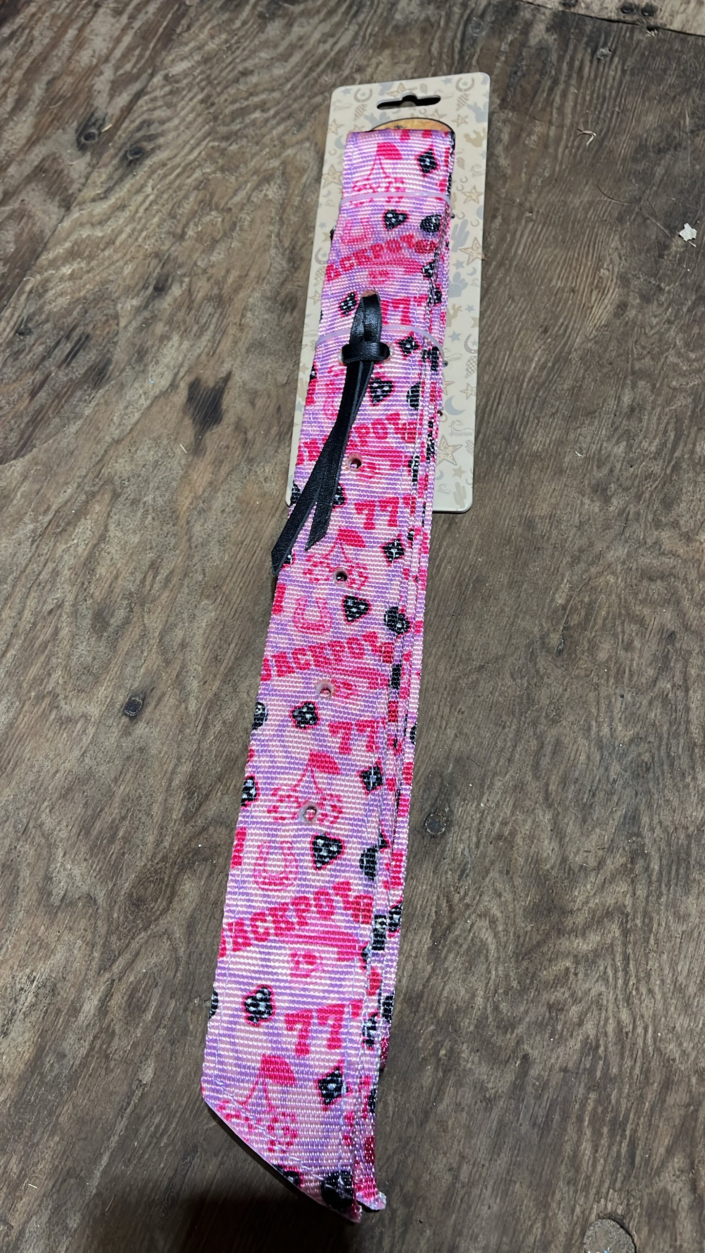 Pink jackpot latigo and off billet set