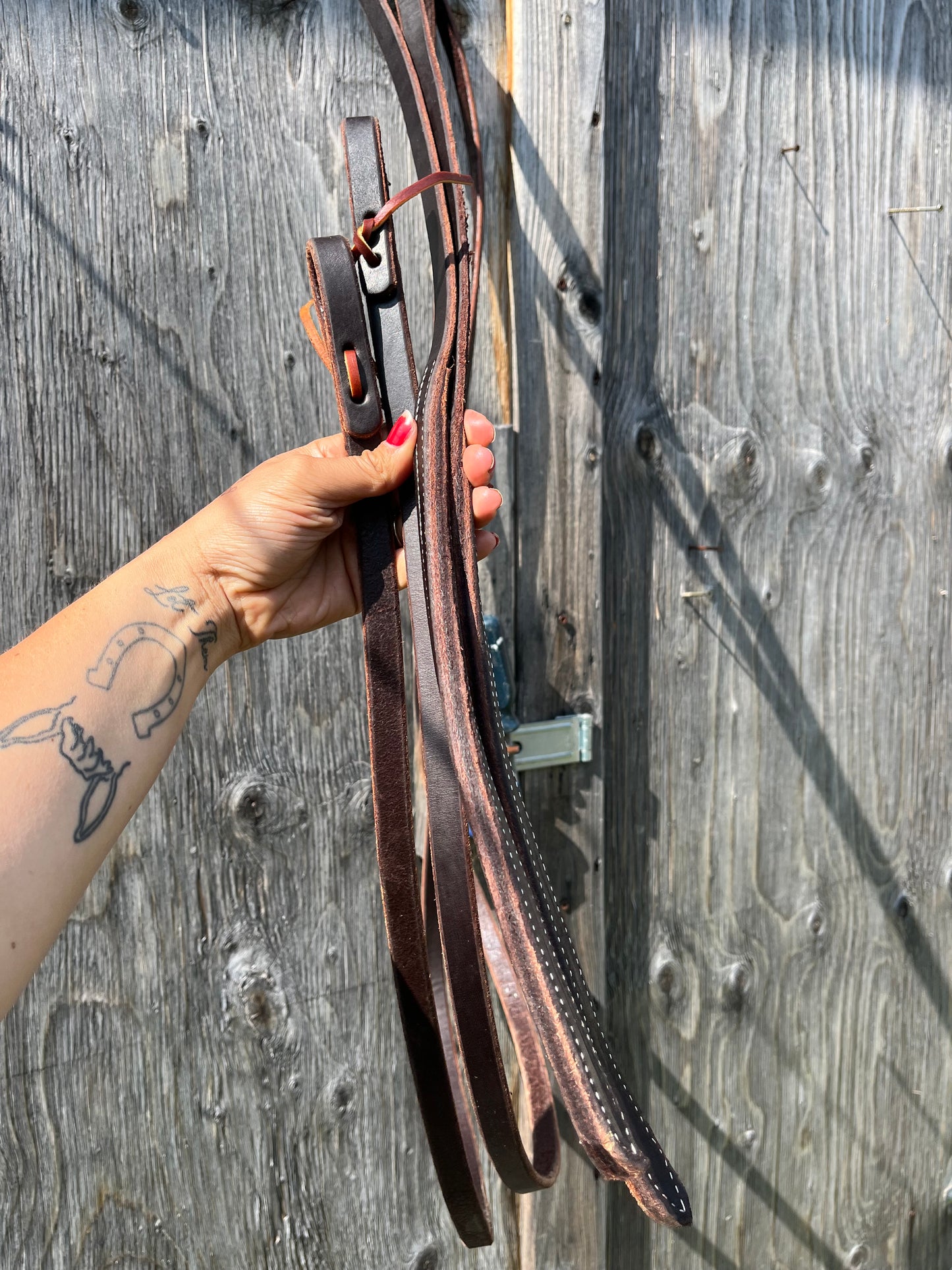 Weighted end split reins