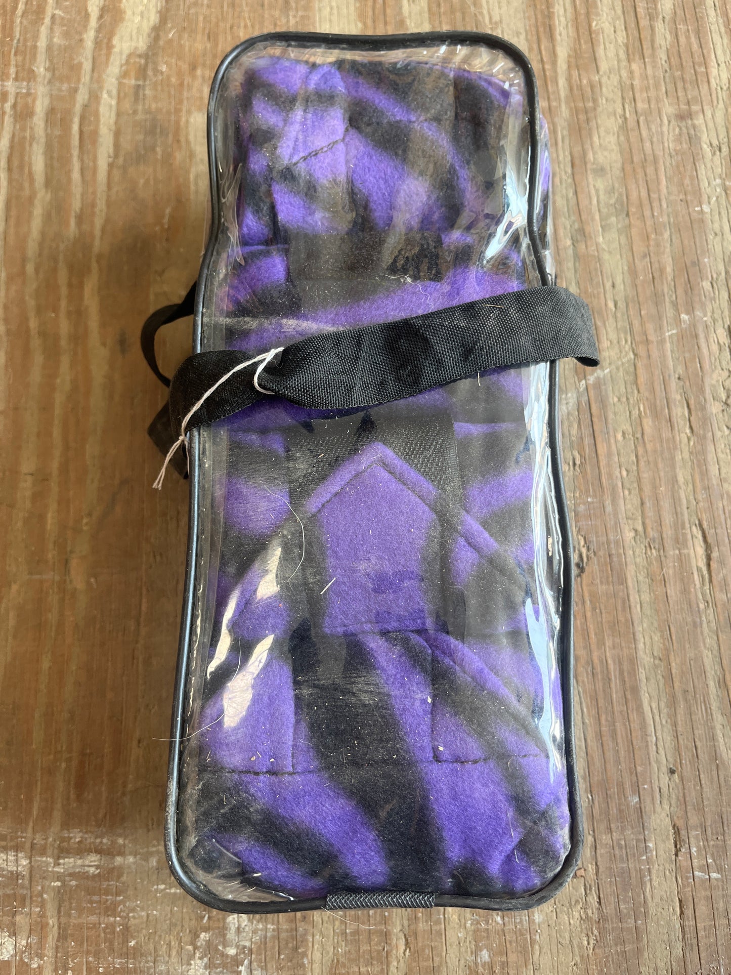 Purple zebra polos