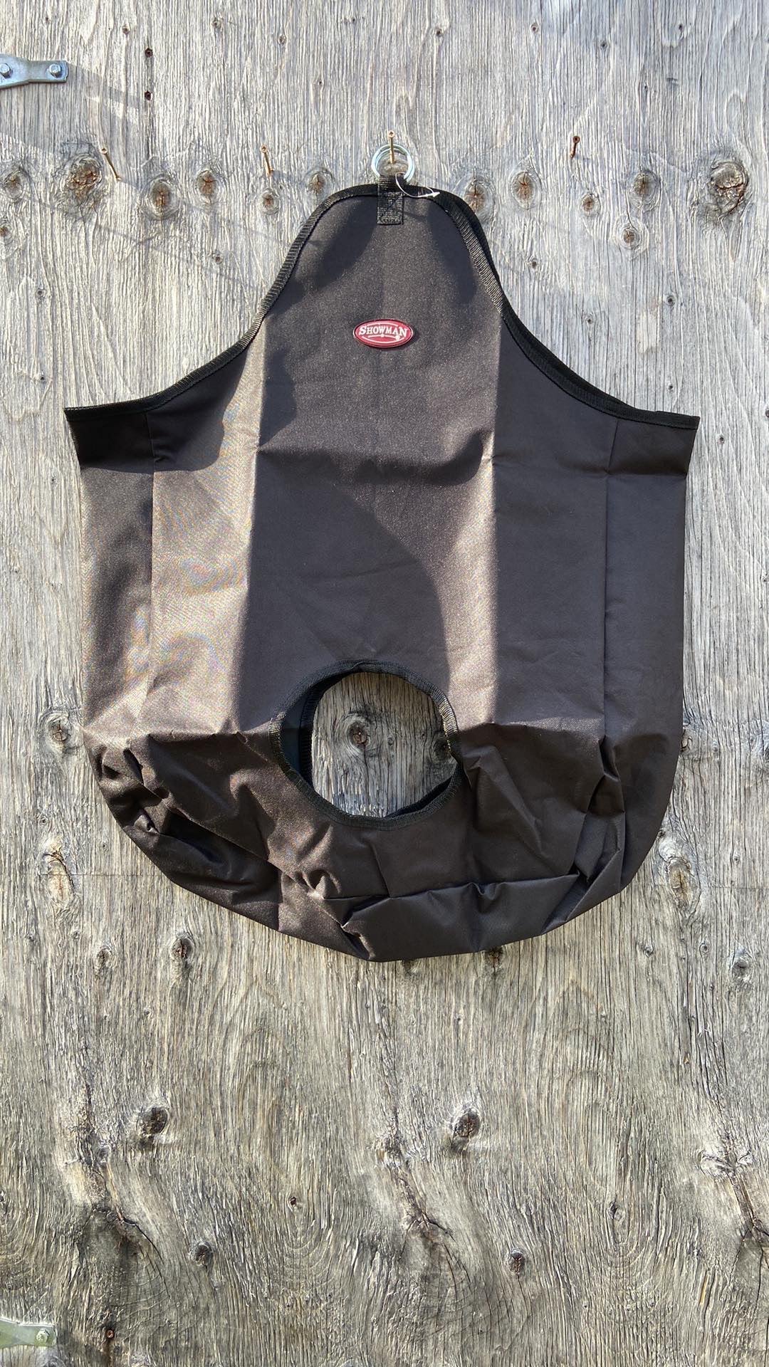 Double hole opening hay bags