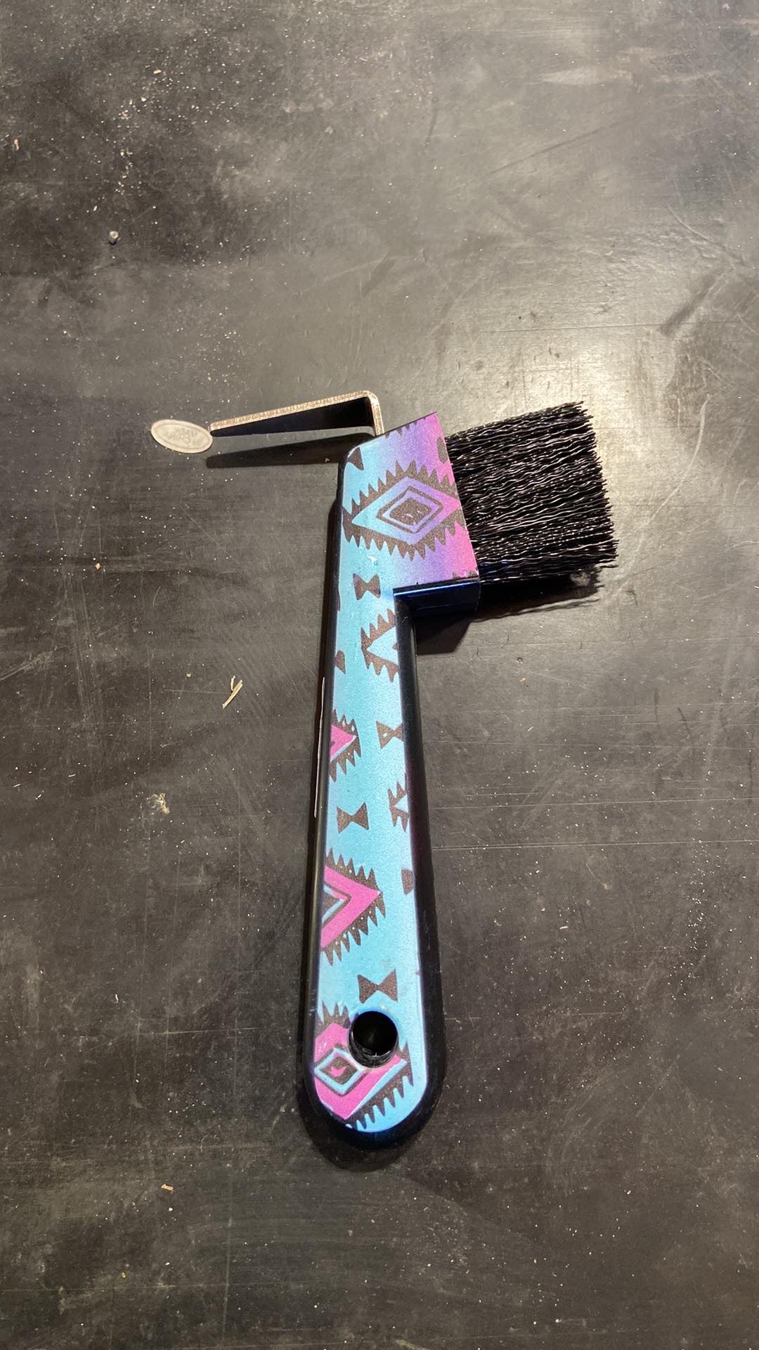 Navajo hoofpick with brush