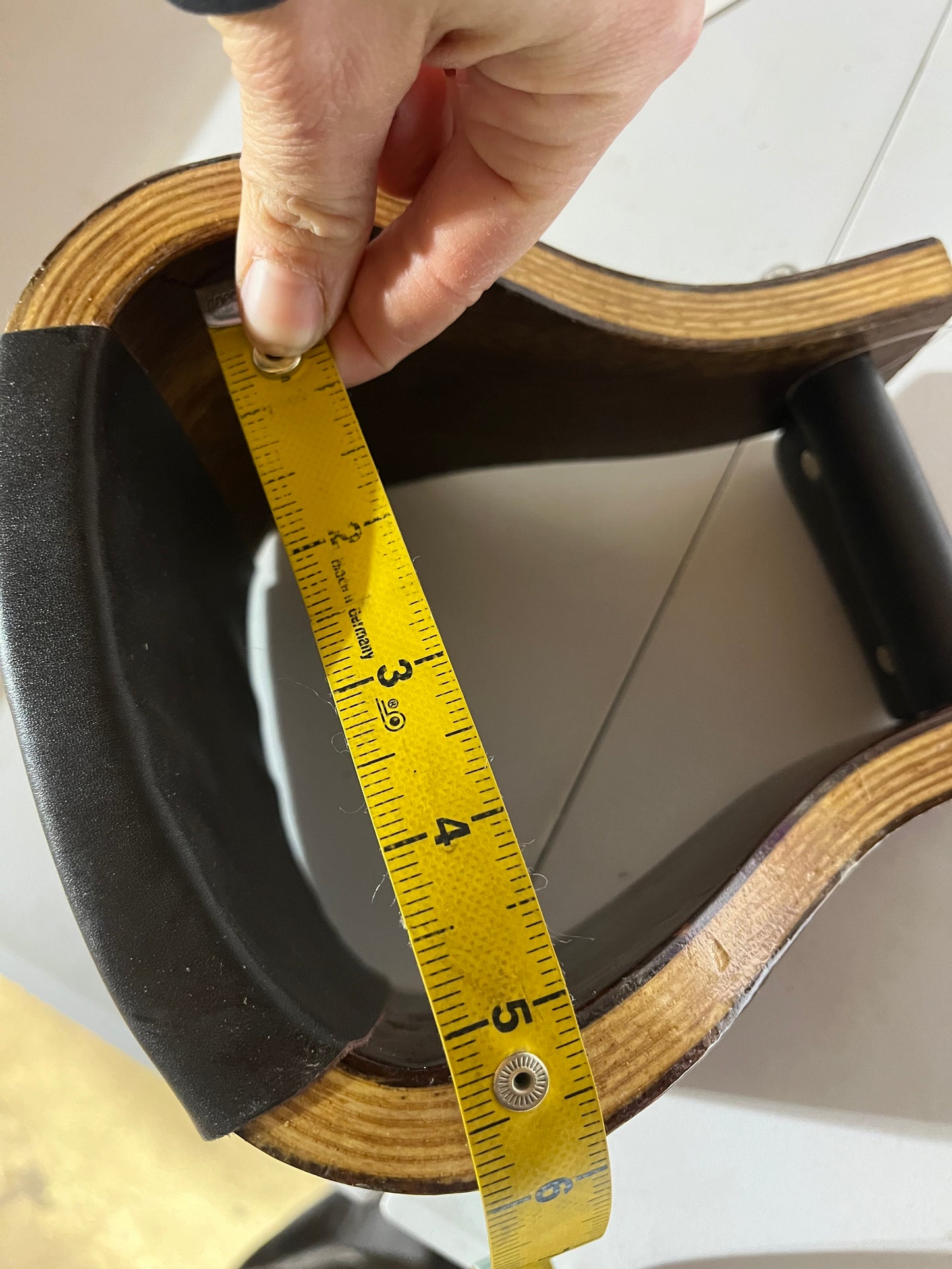 Extra wide 5x5 polished wooden stirrups