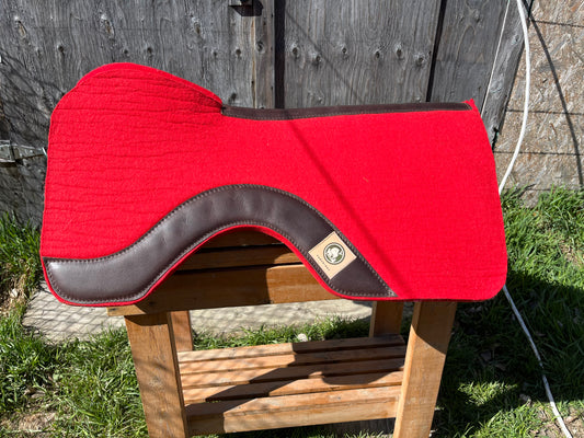 32x32 free open wither relief red wool pad