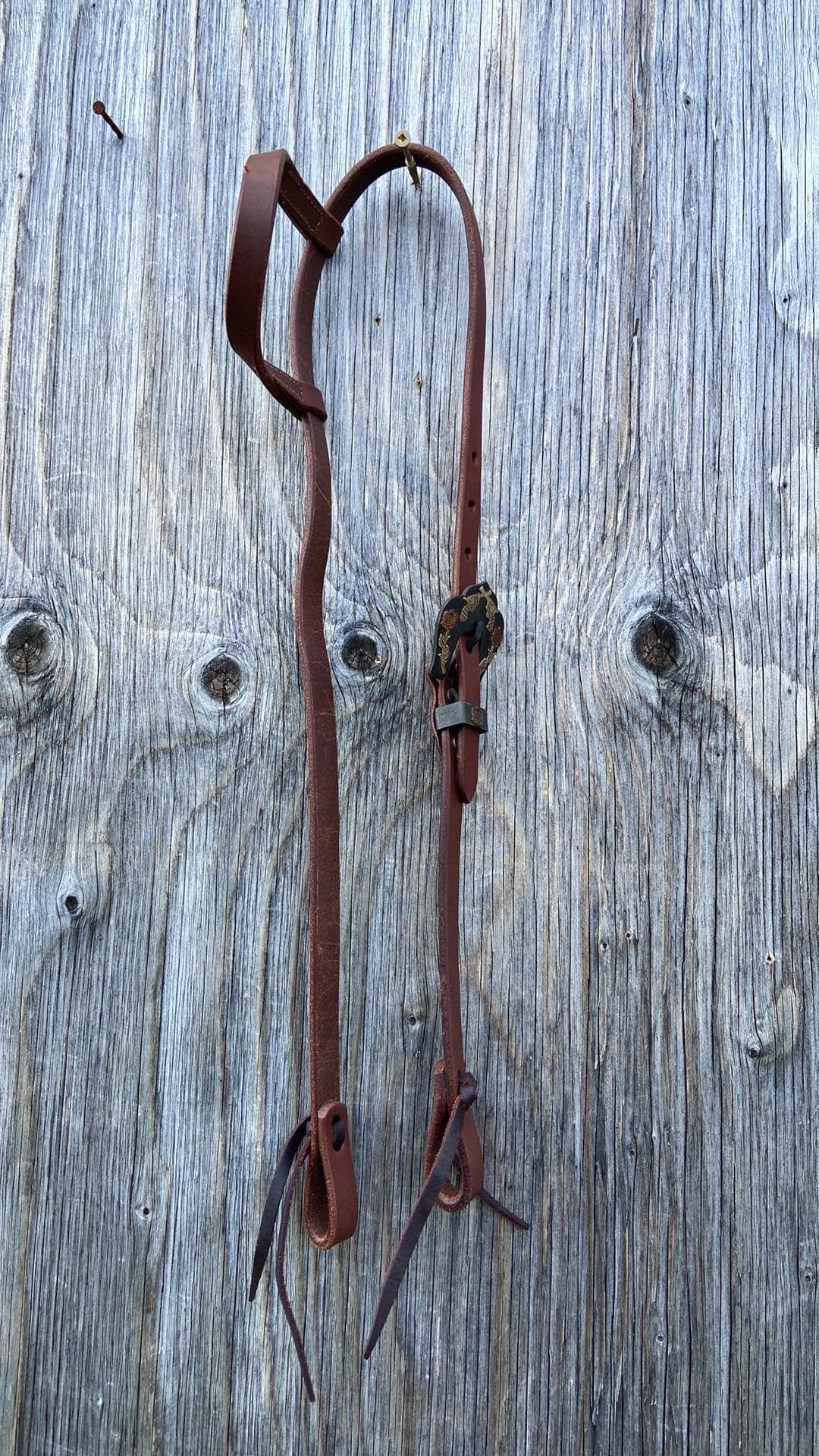 Oiled harness leather guns and roses one ear headstall