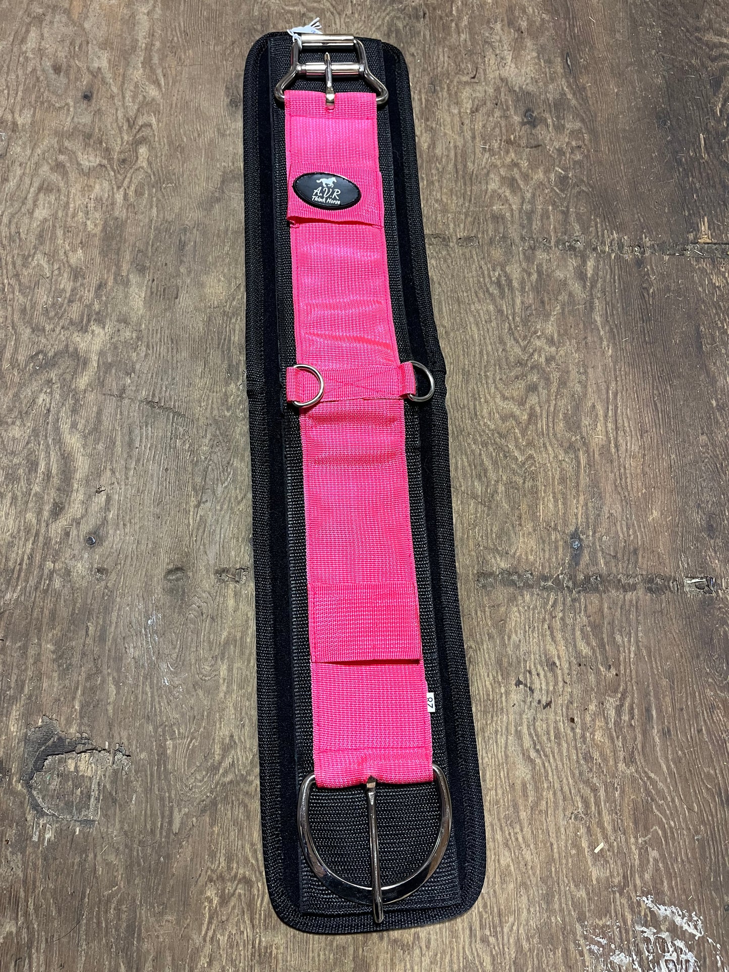 Pink & black western cinch