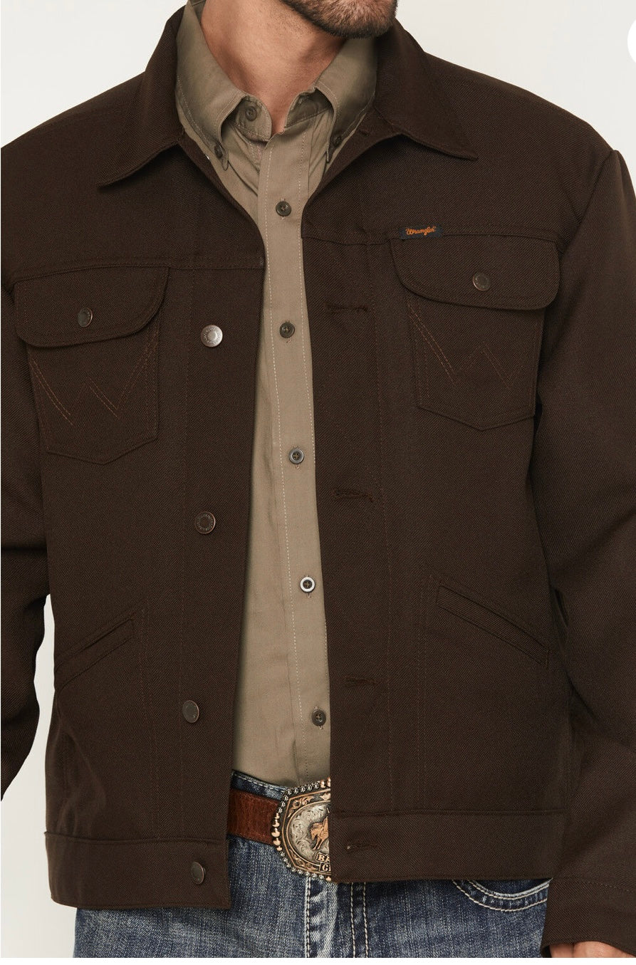 Men’s Wrangler Western Wrancher Jacket Brown
